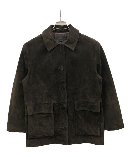 ZARA（ザラ）ZARA (ザラ) レザージャケット ブラウン サイズ:USA Mの古着・服飾アイテム