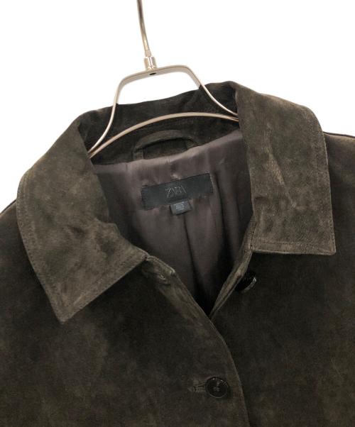 ZARA（ザラ）ZARA (ザラ) レザージャケット ブラウン サイズ:USA Mの古着・服飾アイテム