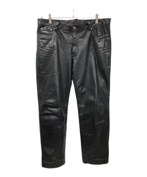 Liugoo Leathers（リューグーレザーズ）Liugoo Leathers (リューグーレザーズ) レザーパンツ ブラック サイズ:42の古着・服飾アイテム