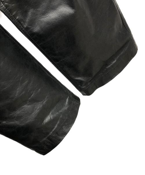 Liugoo Leathers（リューグーレザーズ）Liugoo Leathers (リューグーレザーズ) レザーパンツ ブラック サイズ:42の古着・服飾アイテム