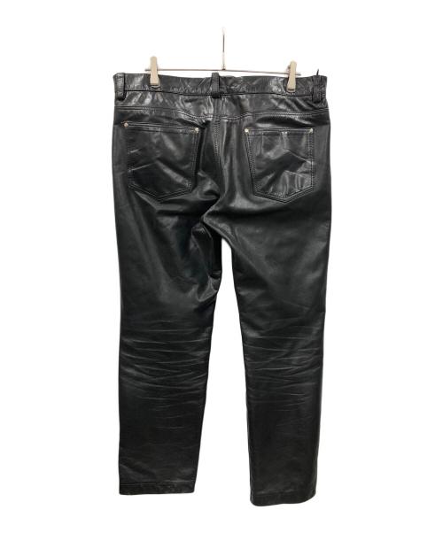 Liugoo Leathers（リューグーレザーズ）Liugoo Leathers (リューグーレザーズ) レザーパンツ ブラック サイズ:42の古着・服飾アイテム