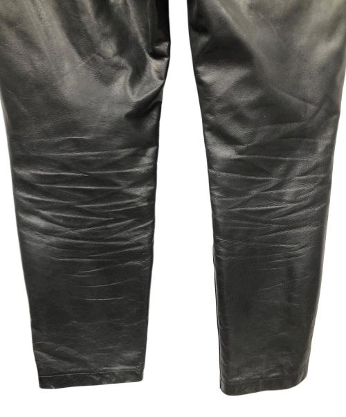 Liugoo Leathers（リューグーレザーズ）Liugoo Leathers (リューグーレザーズ) レザーパンツ ブラック サイズ:42の古着・服飾アイテム