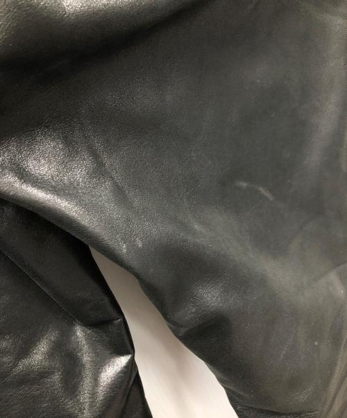 Liugoo Leathers（リューグーレザーズ）Liugoo Leathers (リューグーレザーズ) レザーパンツ ブラック サイズ:42の古着・服飾アイテム