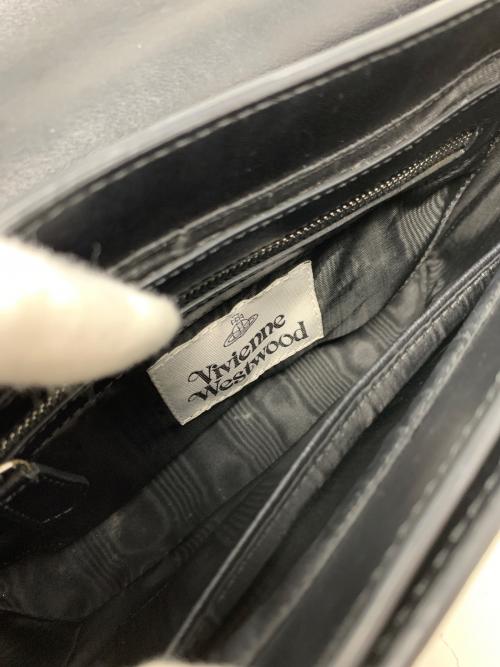 Vivienne Westwood（ヴィヴィアンウエストウッド）Vivienne Westwood (ヴィヴィアンウエストウッド) レザーショルダーバッグ ブラック サイズ:実寸サイズにてご確認ください。」の古着・服飾アイテム