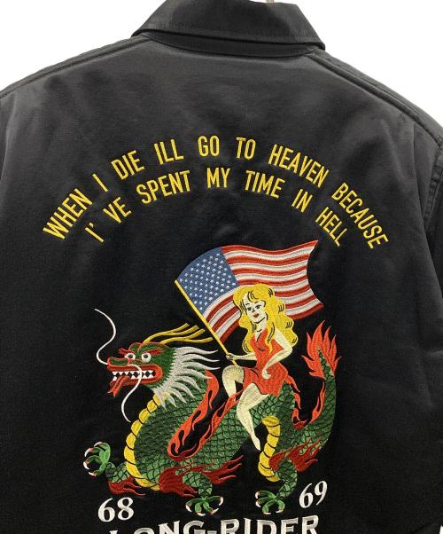 WEST RIDE（ウエストライド）WEST RIDE (ウエストライド) スーベニアジャケット LONG RIDER SOUVENIR JACKET（ロング・ライダー・スーベニア・ジャケット） ブラック サイズ:38の古着・服飾アイテム