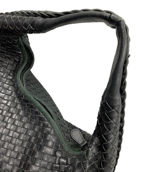 BOTTEGA VENETA（ボッテガベネタ）BOTTEGA VENETA (ボッテガベネタ) レザーハンドバッグ イントレチャート ブラック サイズ:実寸サイズにてご確認ください。の古着・服飾アイテム