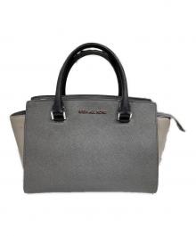 MICHAEL KORS（マイケル・コース）の古着「2WAYハンドバッグ サッチェル ハンドバッグ ショルダーバッグ」｜グレー×ブラック