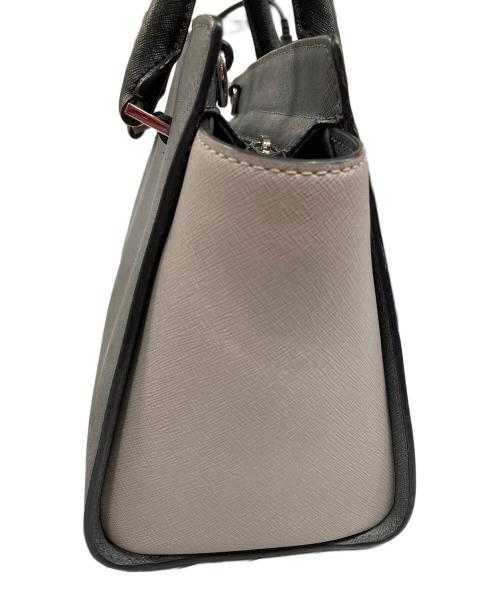 MICHAEL KORS（マイケル・コース）MICHAEL KORS (マイケル・コース) 2WAYハンドバッグ サッチェル ハンドバッグ ショルダーバッグ グレー×ブラック サイズ:実寸サイズにてご確認下さい。の古着・服飾アイテム