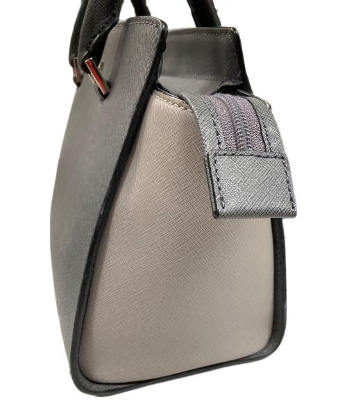 MICHAEL KORS（マイケル・コース）MICHAEL KORS (マイケル・コース) 2WAYハンドバッグ サッチェル ハンドバッグ ショルダーバッグ グレー×ブラック サイズ:実寸サイズにてご確認下さい。の古着・服飾アイテム
