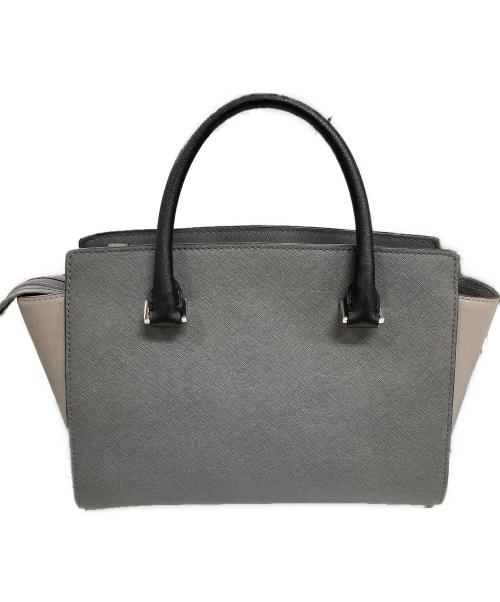 MICHAEL KORS（マイケル・コース）MICHAEL KORS (マイケル・コース) 2WAYハンドバッグ サッチェル ハンドバッグ ショルダーバッグ グレー×ブラック サイズ:実寸サイズにてご確認下さい。の古着・服飾アイテム