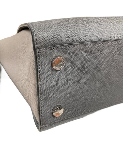 MICHAEL KORS（マイケル・コース）MICHAEL KORS (マイケル・コース) 2WAYハンドバッグ サッチェル ハンドバッグ ショルダーバッグ グレー×ブラック サイズ:実寸サイズにてご確認下さい。の古着・服飾アイテム