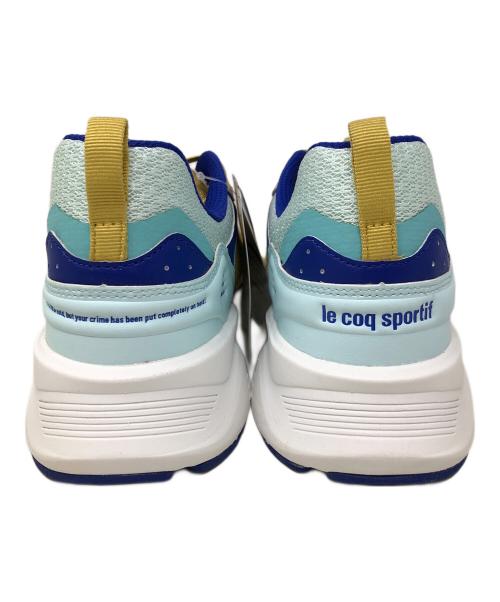 le coq sportif（ルコックスポルティフ）le coq sportif ランニングシューズ LCS R 2000 TB『TIGER&BUNNY2』（ルコックスポルティフ R 2000 TB『タイガー＆バニー2』）コラボモデル ゴールド×ブルー サイズ:JP 28 未使用品の古着・服飾アイテム