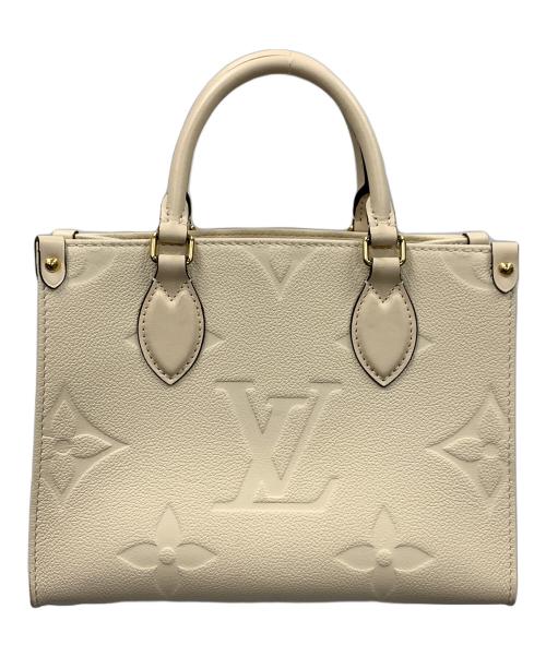 LOUIS VUITTON（ルイ ヴィトン）LOUIS VUITTON (ルイ ヴィトン) 2WAYバッグ ハンドバッグ ショルダーバッグ モノグラム オンザゴーPM アイボリー サイズ:実寸サイズにてご確認ください。の古着・服飾アイテム