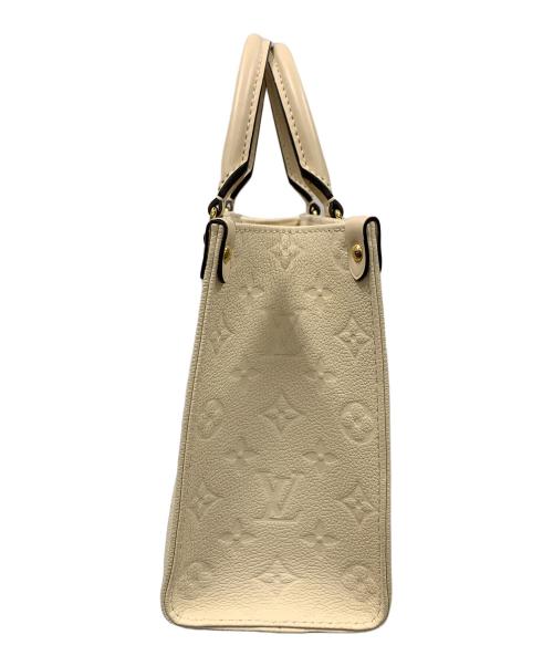 LOUIS VUITTON（ルイ ヴィトン）LOUIS VUITTON (ルイ ヴィトン) 2WAYバッグ ハンドバッグ ショルダーバッグ モノグラム オンザゴーPM アイボリー サイズ:実寸サイズにてご確認ください。の古着・服飾アイテム