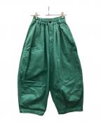 HARVESTYハーベスティー）の古着「チノクロス サーカスパンツ」｜黄緑