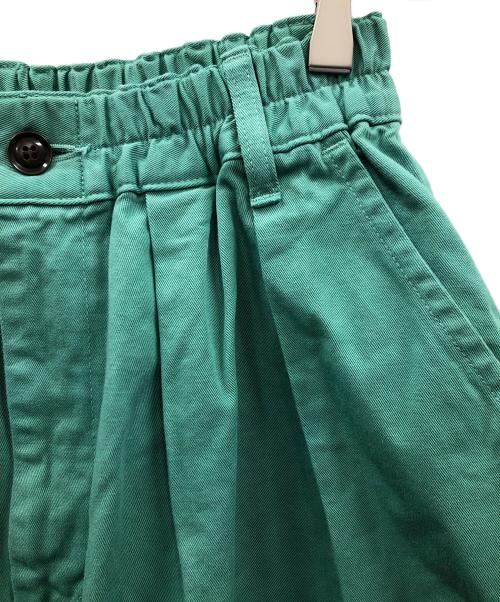 HARVESTY（ハーベスティー）HARVESTY (ハーベスティー) チノクロス サーカスパンツ 黄緑 サイズ:2の古着・服飾アイテム