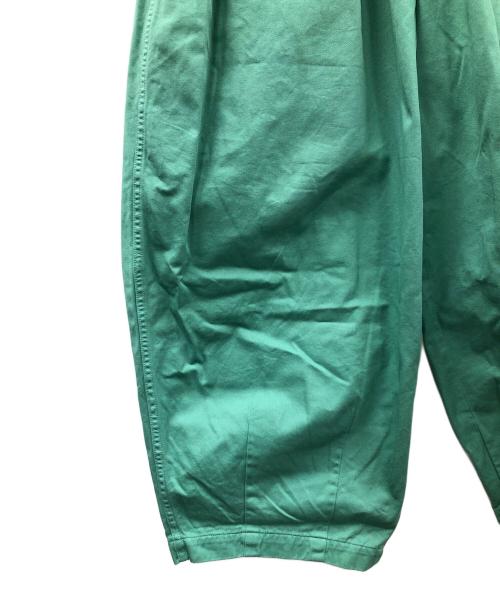 HARVESTY（ハーベスティー）HARVESTY (ハーベスティー) チノクロス サーカスパンツ 黄緑 サイズ:2の古着・服飾アイテム