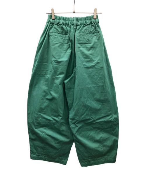 HARVESTY（ハーベスティー）HARVESTY (ハーベスティー) チノクロス サーカスパンツ 黄緑 サイズ:2の古着・服飾アイテム