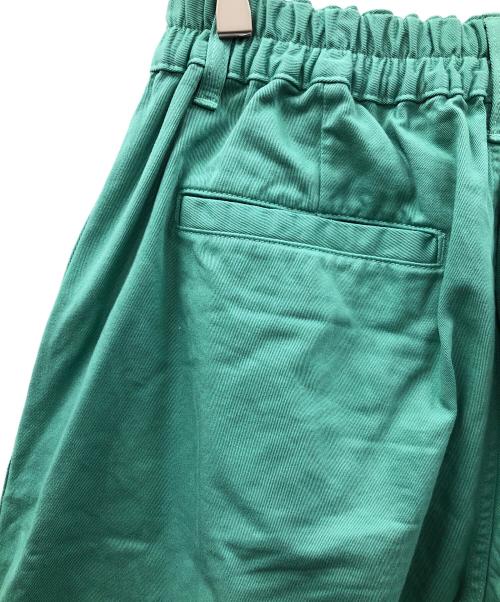 HARVESTY（ハーベスティー）HARVESTY (ハーベスティー) チノクロス サーカスパンツ 黄緑 サイズ:2の古着・服飾アイテム