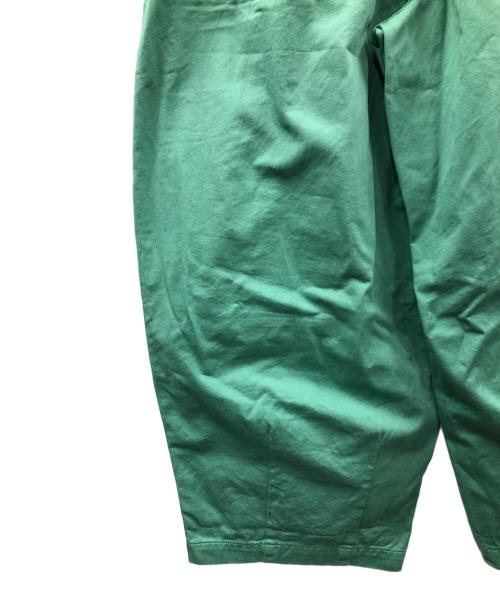 HARVESTY（ハーベスティー）HARVESTY (ハーベスティー) チノクロス サーカスパンツ 黄緑 サイズ:2の古着・服飾アイテム