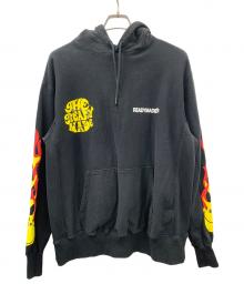 READYMADE（レディメイド）の古着「プルオーバーパーカー 	Smile Hoodie（スマイル・フーディー）」｜ブラック