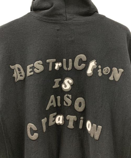 READYMADE（レディメイド）READYMADE (レディメイド) プルオーバーパーカー 	Smile Hoodie（スマイル・フーディー） ブラック サイズ:Sの古着・服飾アイテム
