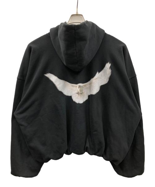 yeezy gap（イージーギャップ）yeezy gap (イージーギャップ) プルオーバーパーカー DOVE HOODIE（ダヴ フーディー） ブラック サイズ:SMALLの古着・服飾アイテム