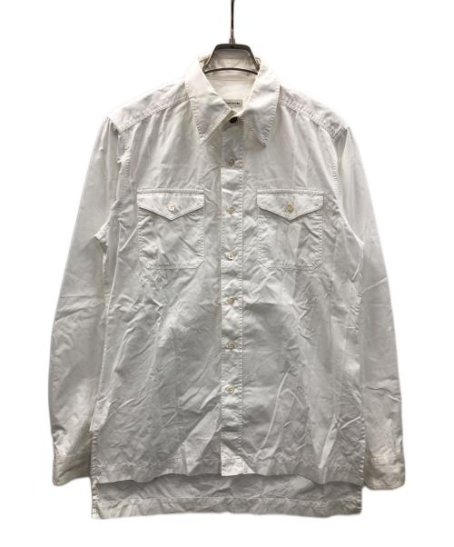 DRIES VAN NOTEN（ドリスヴァンノッテン）DRIES VAN NOTEN (ドリスヴァンノッテン) 長袖シャツ ホワイト サイズ:46の古着・服飾アイテム