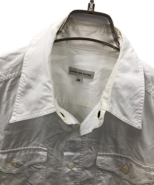 DRIES VAN NOTEN（ドリスヴァンノッテン）DRIES VAN NOTEN (ドリスヴァンノッテン) 長袖シャツ ホワイト サイズ:46の古着・服飾アイテム