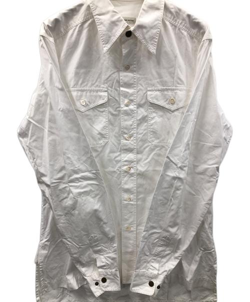 DRIES VAN NOTEN（ドリスヴァンノッテン）DRIES VAN NOTEN (ドリスヴァンノッテン) 長袖シャツ ホワイト サイズ:46の古着・服飾アイテム