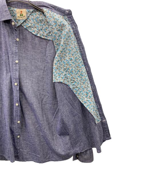 GUY ROVER（ギローバー）GUY ROVER (ギローバー) リネンシャツ ブルー サイズ:39の古着・服飾アイテム