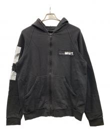 RAF BY RAF SIMONS（ラフバイ ラフシモンズ）の古着「ジップパーカー」｜ブラック