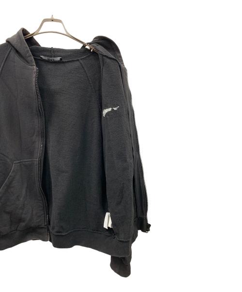 RAF BY RAF SIMONS（ラフバイ ラフシモンズ）RAF BY RAF SIMONS (ラフバイ ラフシモンズ) ジップパーカー ブラック サイズ:48の古着・服飾アイテム