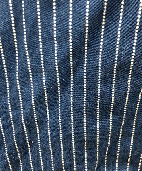 SUGAR CANE（シュガーケーン）SUGAR CANE (シュガーケーン) 長袖シャツ ウォバッシュストライプ ワークシャツ ブルー×ホワイト サイズ:LARGEの古着・服飾アイテム