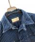SUGAR CANE (シュガーケーン) 長袖シャツ ウォバッシュストライプ ワークシャツ ブルー×ホワイト サイズ:LARGE：8000円