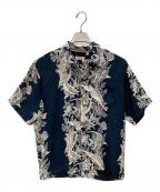 Sun Surfサンサーフ）の古着「アロハシャツ」｜ネイビー