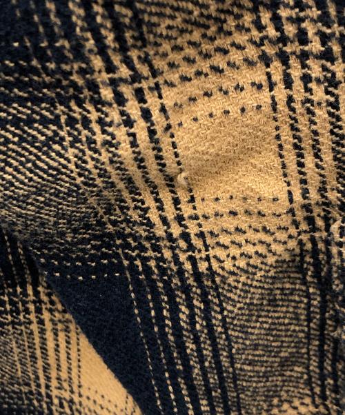 FAT（エフエーティー）FAT (エフエーティー) big mac (ビッグマック) ネルシャツ フランネルシャツ MAC SHADOW（マック シャドウ） イエロー×ブラック サイズ:FATの古着・服飾アイテム