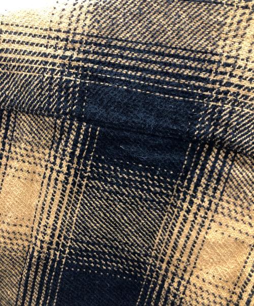 FAT（エフエーティー）FAT (エフエーティー) big mac (ビッグマック) ネルシャツ フランネルシャツ MAC SHADOW（マック シャドウ） イエロー×ブラック サイズ:FATの古着・服飾アイテム