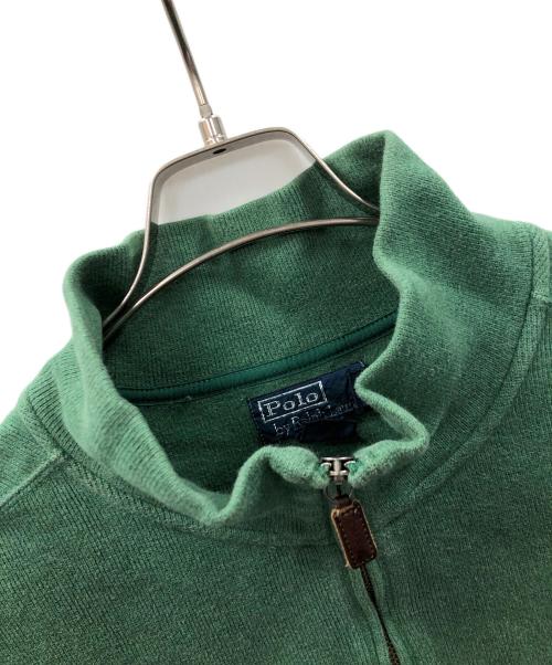POLO RALPH LAUREN（ポロ・ラルフローレン）POLO RALPH LAUREN (ポロ・ラルフローレン) ハーフジップスウェット グリーン サイズ:XXLの古着・服飾アイテム