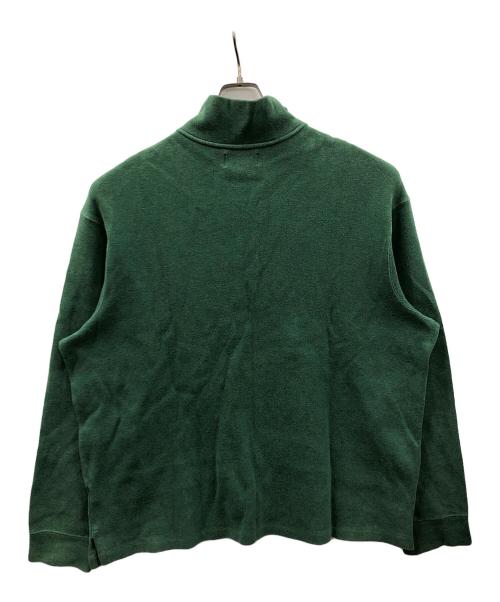 POLO RALPH LAUREN（ポロ・ラルフローレン）POLO RALPH LAUREN (ポロ・ラルフローレン) ハーフジップスウェット グリーン サイズ:XXLの古着・服飾アイテム