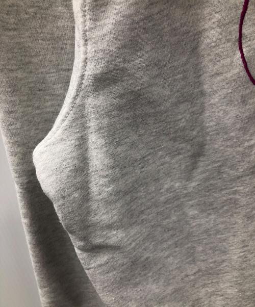 stussy（ステューシー）stussy (ステューシー) プルオーバーパーカー Positive Vibrations Applique（ポジティブ ヴァイブレーション アップリケ） ライトグレー サイズ:Sの古着・服飾アイテム