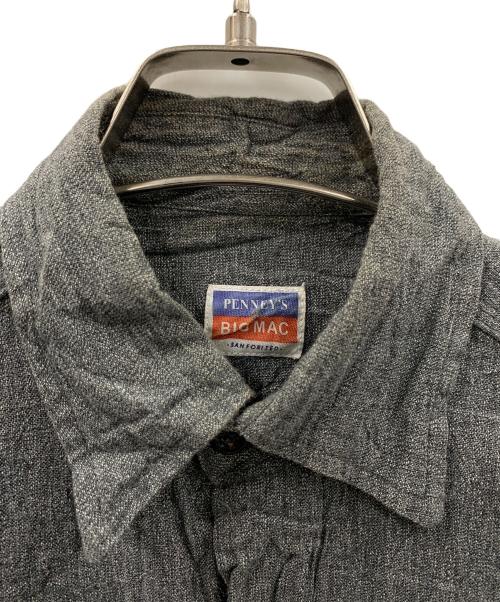 big mac（ビッグマック）big mac (ビッグマック) PENNEYS (ペニーズ) ブラックシャンブレーシャツ グレー サイズ:実寸サイズにてご確認ください。の古着・服飾アイテム