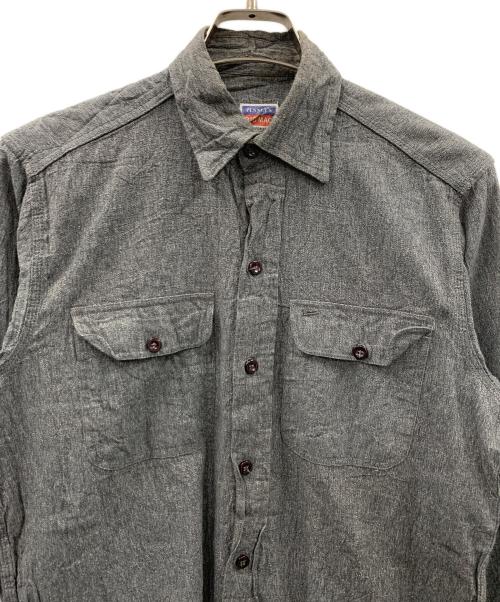 big mac（ビッグマック）big mac (ビッグマック) PENNEYS (ペニーズ) ブラックシャンブレーシャツ グレー サイズ:実寸サイズにてご確認ください。の古着・服飾アイテム