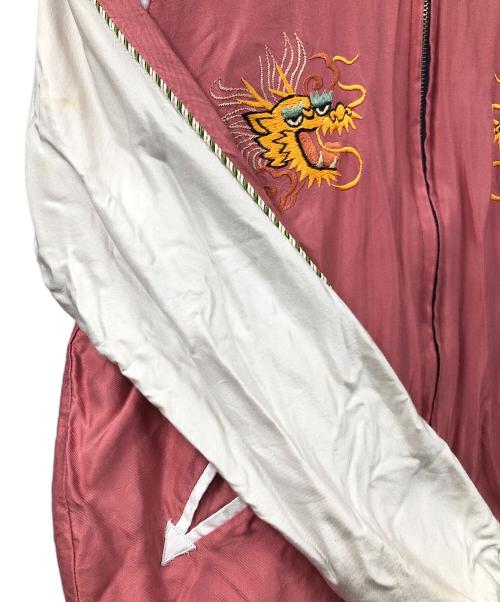 東洋エンタープライズ（トウヨウエンタープライズ）東洋エンタープライズ (トウヨウエンタープライズ) スカジャン スーベニアジャケット ブルー×ピンク サイズ:Mの古着・服飾アイテム