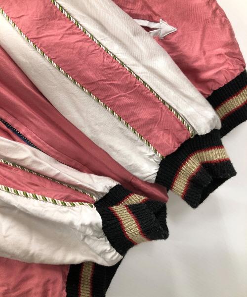 東洋エンタープライズ（トウヨウエンタープライズ）東洋エンタープライズ (トウヨウエンタープライズ) スカジャン スーベニアジャケット ブルー×ピンク サイズ:Mの古着・服飾アイテム