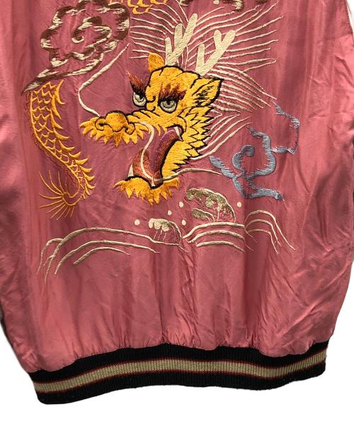 東洋エンタープライズ（トウヨウエンタープライズ）東洋エンタープライズ (トウヨウエンタープライズ) スカジャン スーベニアジャケット ブルー×ピンク サイズ:Mの古着・服飾アイテム
