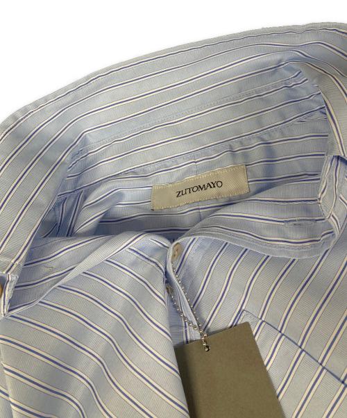 ZUTOMAYO（ズトマヨ）ZUTOMAYO (ズトマヨ) ストライプシャツ ブルー サイズ:Mの古着・服飾アイテム