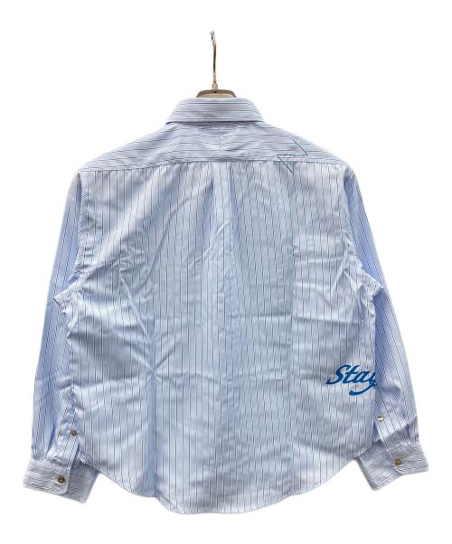 ZUTOMAYO（ズトマヨ）ZUTOMAYO (ズトマヨ) ストライプシャツ ブルー サイズ:Mの古着・服飾アイテム