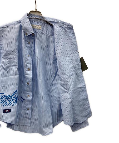 ZUTOMAYO（ズトマヨ）ZUTOMAYO (ズトマヨ) ストライプシャツ ブルー サイズ:Mの古着・服飾アイテム