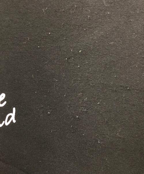 1minute 1second（ワンミニットワンセカンド）1minute 1second (ワンミニットワンセカンド) イージーパンツ cardboard knit pants with cursive print（カーボード ニット パンツ ウィズ カーシブ プリント） ブラック サイズ:Lの古着・服飾アイテム